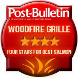 Four Stars for Best Salmon - Woodfire Grille