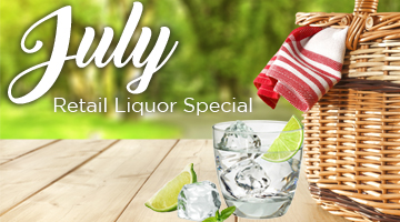 July Retail Liquor Special
