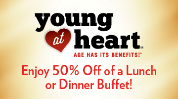 Young at Heart 50% Off Buffet