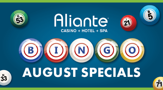 August Bingo Specials