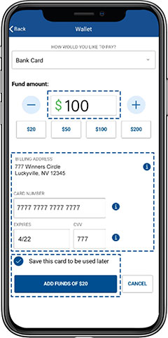 Select Add Funds