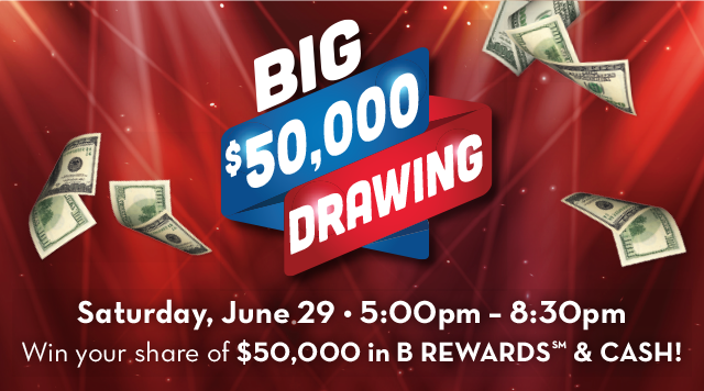 JUNE Big $50,000 Drawing | Belterra Park Gaming
