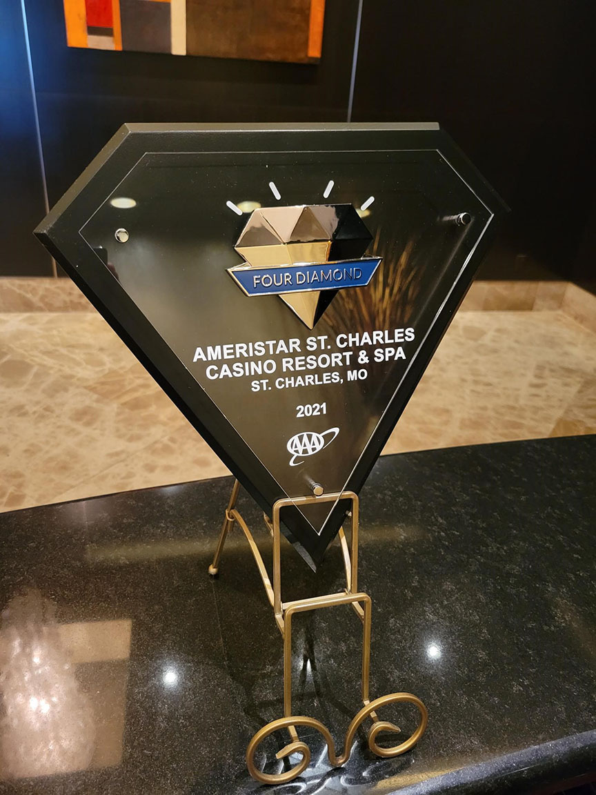 Ameristar St. Charles' 2021 AAA Four-Diamond Award