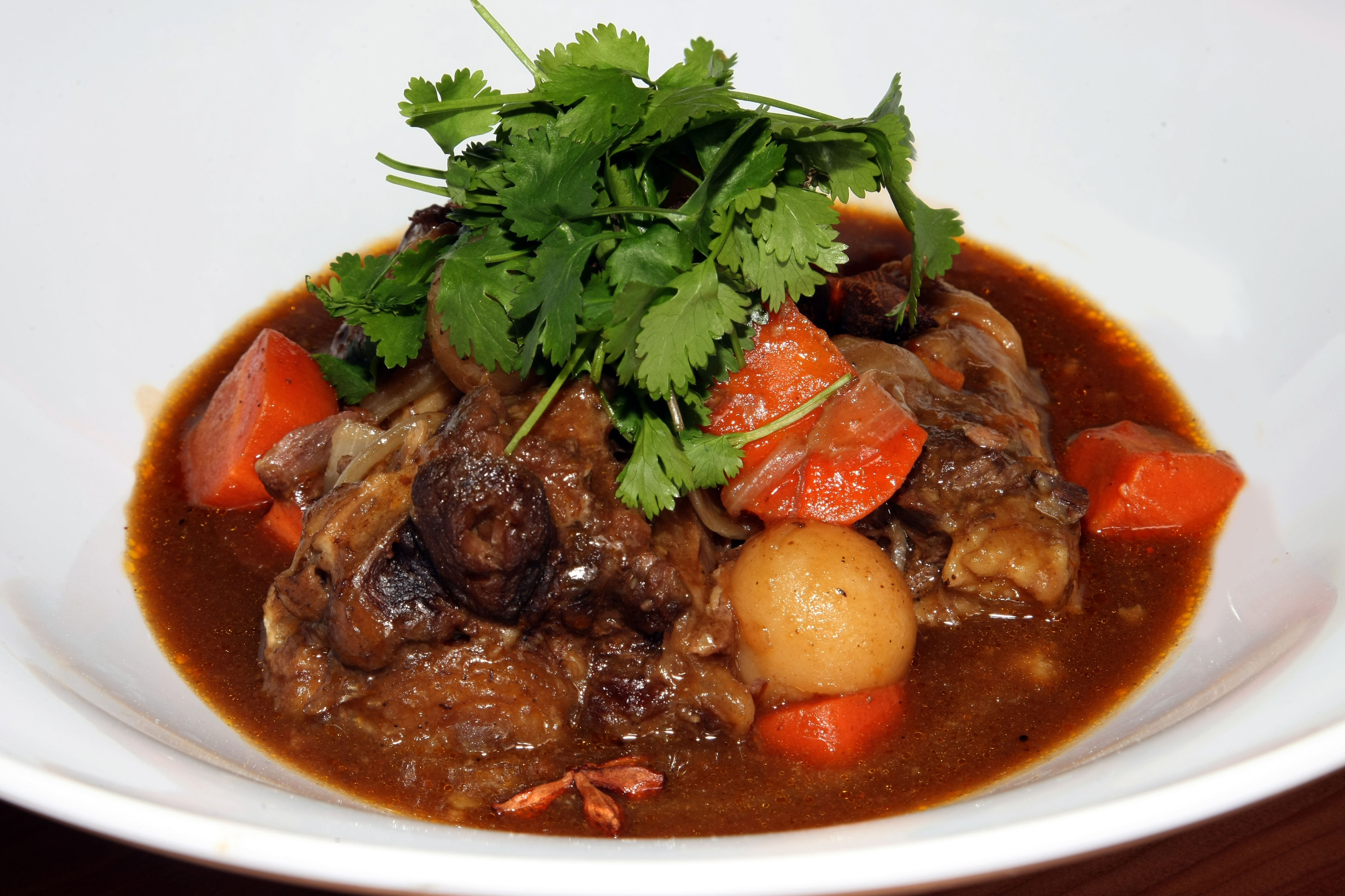The famous oxtail soup at Market Street Cafe