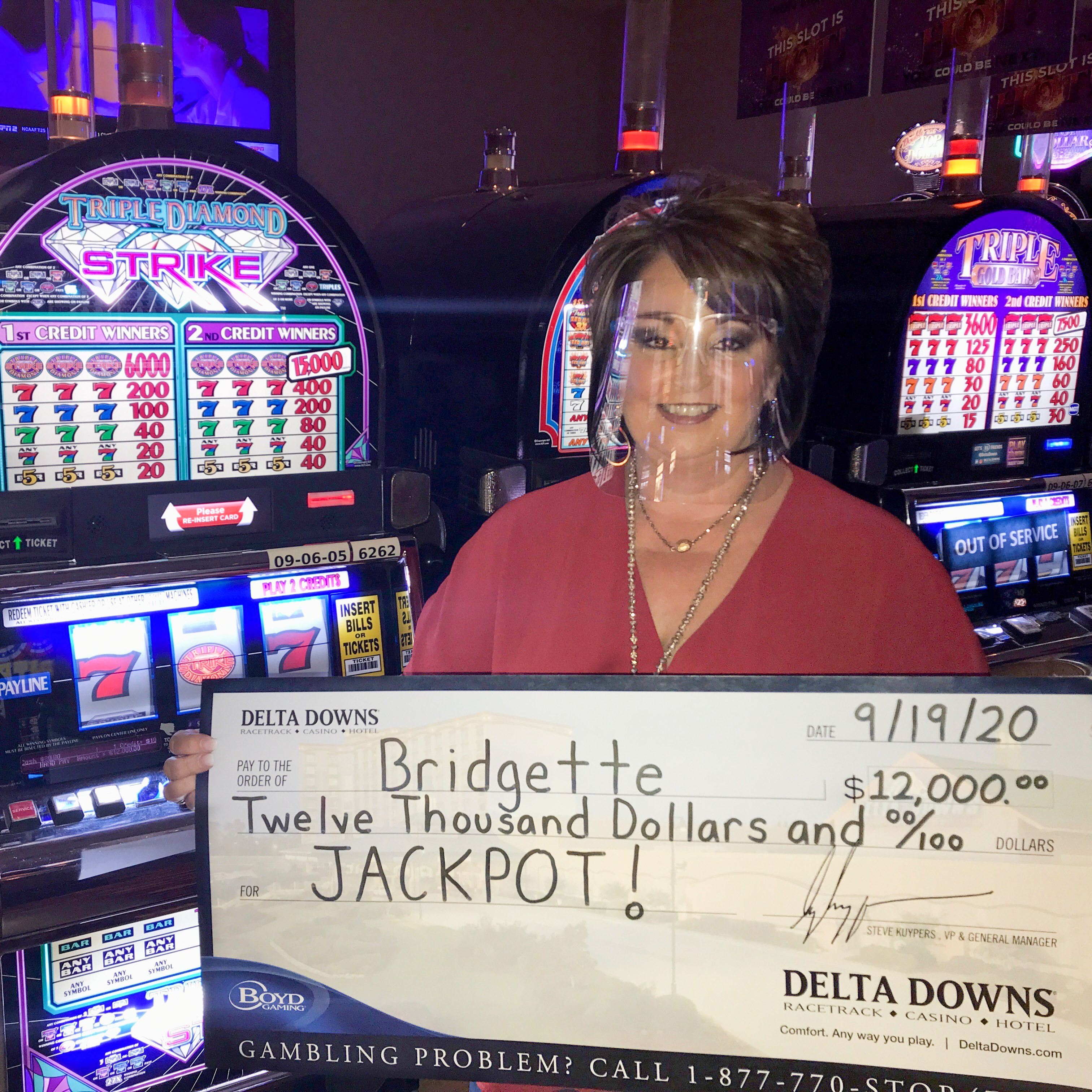 Big Slot Machine Winners Delta Downs Hotel Casino Delta