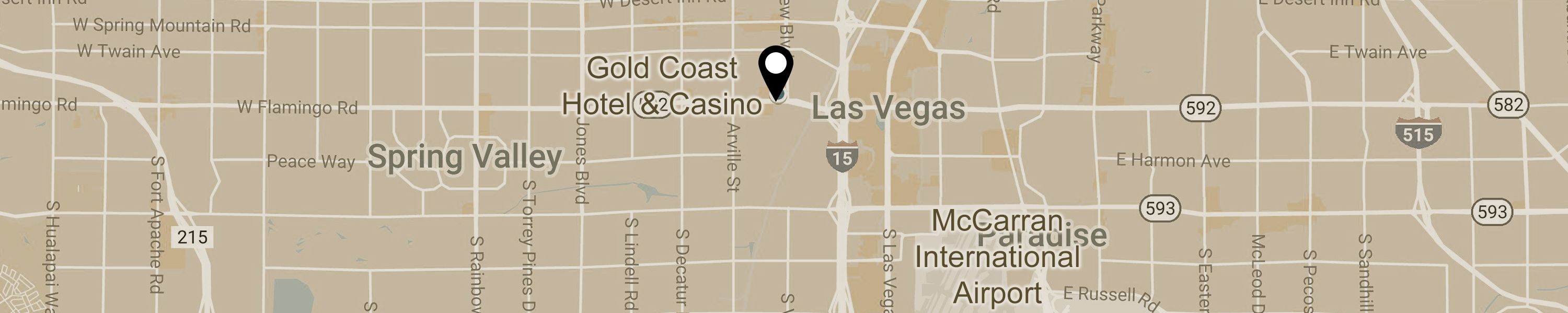 Las Vegas casino map, casino descriptions and hotel reservations