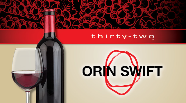 thirty-two Presents 2023 Orin Swift Wine Dinner