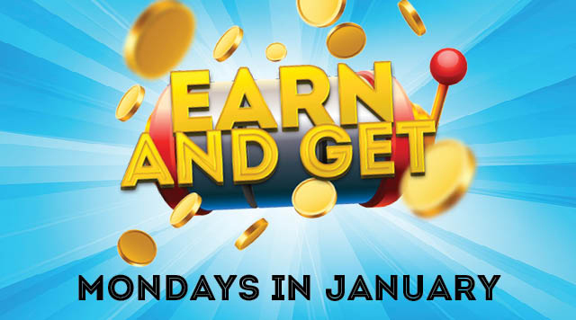 Earn Points and Get Rewarded on Mondays in January!