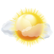 partly cloudy day